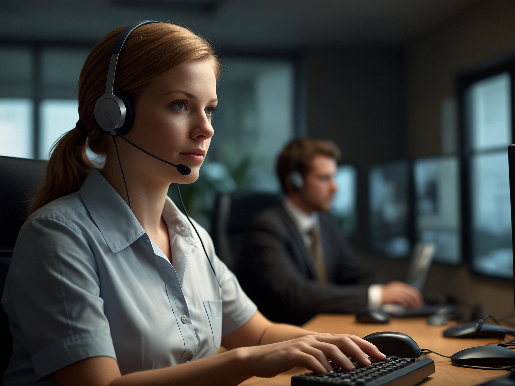 Customer support agent assisting a user